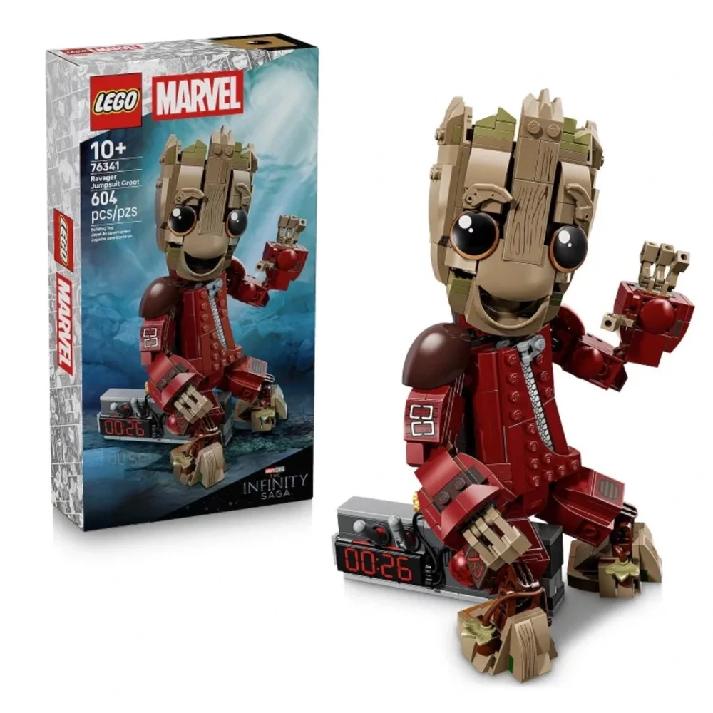 LEGO Marvel Ravager Groot Building Set - Red/Brown 76341 604Pcs 10+ NIB Sealed